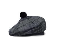 Scottish Traditional Tam o' Shanter Flat Bonnet Kilt Tammy Hat One Size in Many Tartans and Solid Colors Winter Hat - - L