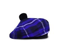 UMAM Scottish Traditional Tam o' Shatner Acrylic Wool Tammy Hat Flat Bonnet Kilt Many Tartans, Scottish Blue 056tcp, One Size