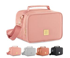 Umami Insulated Lunch Box Bag for Adult Women & Men w/Water Bottle Pocket w/Adjustable Shoulder Strap, Perfect-Size, Great for Work and Travel