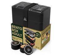 Umami ZM Boîte à Lunch Box, Polypropylene, Black & Marble (L)