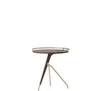 Umanoff Coffee Table Low Walnut/ Matt Lacquered Brass