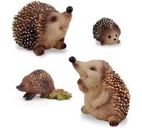 UMARXON Wild Figurines Garden Statues, 4PCS Realistic Plastic Decor Waterproof Decorations Figurine Ornaments Set Outdoor for Plants Home Animal Garden Accessories, Birthday Gift, Cake Topper