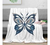 UMASQOPAM Butterfly Blanket Bedding Throw 3D Printed Lightweight Fluffy Soft Cozy Gifts Plush for Holiday Bed Couch for Boys Girls All Season Couch Sofa 50x60inch(127x152cm)