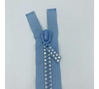 umass 2-10pcs 10# 24inch,60cm Crystal Zippers AB Crystal Rhinestone Separating Zippers Base Dress Colthes Sewing 10#