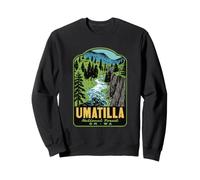 Umatilla National Forest North Fork John Day River Retro Art Sweatshirt