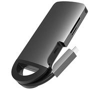 UMAX U-Connect Type-C Multiport H7-7 in 1 USB-C Adapter, PD Type-C Charging Port, 4K HDMI, SD microSD Card Reader, 3 x USB 3.0 Ports, Compatible with MacBook, Chromebook, Windows Devices