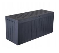 (Umber, BoardeBox - 280L) Garden Storage Box Weather-Resistant Lockable
