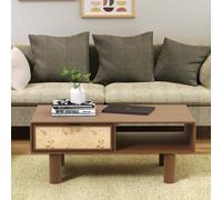 Umber Burl & Mango Wood Coffee Table walnut