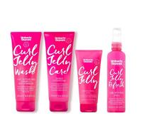 Umberto Giannini Curl Jelly Kit - Curl Scrunching Jelly, Curl Wash Shampoo, Curl Care Conditioner & Curl Jelly Refresh Styling Spray - Vegan & Cruelty Free Hair Wash and Style Kit