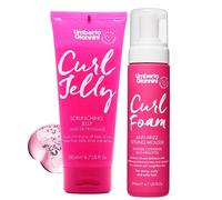 Umberto Giannini Curl Jelly Scrunching Jelly & Curl Foam Mousse Styling Duo - Vegan & Cruelty Free Curl Control Hair Gel & Mousse for Defrizzing Curly or Wavy Hair