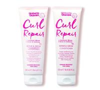 Umberto Giannini Curl Repair Shampoo + Conditioner Set, Vegan & Cruelty Free Repair & Growth Formula with Seaweed, Wheat Bran & Caffeine, 250 ml