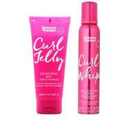 Umberto Giannini Curl Styling Duo - Curl Jelly Scrunching Jelly & Curl Activating Mousse for Curly or Wavy Hair - Ultimate Hold & Definition