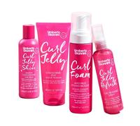 Umberto Giannini De-frizz & Define Curl Jelly Styling Kit - Curl Foam Styling Mousse, Curl Scrunching Jelly, Curl Jelly Shine Leave In Conditioner and Curl Jelly Refresh Curl Spray