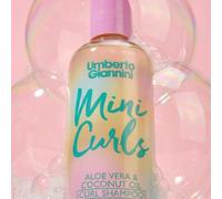Umberto Giannini Mini Curls Shampoo | 97% Natural Gentle Baby & Kids Shampoo | For Waves, Curls & Coils | Aloe Vera & Coconut Oil | 6 Months+ | Vegan & Curl Friendly