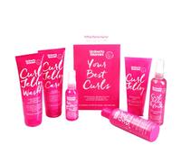 Umberto Giannini Your Best Curls Wash and Styling Curl Jelly Gift Set - Vegan & Cruelty Free Kit for Waves, Curls and Coils (Gift Box, Set of 6 Products)