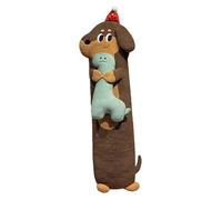 UMBHXGEUF Large brown cartoon strip dog throw pillow, doll