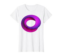 Umbilic Torus Mobius Band Calculus Math Science Engineering Value Graphic T-Shirt, Women, White, XL