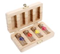 Umbilical Cord Keepsake Box, Wood and Glass Baby Memory Storage | Beige Finish, Large Capacity Organiser, Elegant Simple Design, for Newborn Families and Precious Mementos