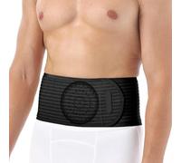 Umbilical Hernia Belt for Incisional, Epigastric, Ventral, Hernia Belts for Men Umbilical, Breathable Mesh, Skin-Friendly and Comfortable(Black,Large)