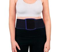 Umbilical Hernia Belt for Men and Women, Abdominal Support Binder with Compression Pad for Belly Button Hernia, Incisional Hernias(Black,XL)