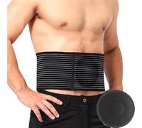 Umbilical Hernia Belt for Men & Women, Abdominal Binder Adjustable Truss Support, with Hernia Support Pad, for Naval, Ventral, Incisional, Epigastric, Belly Button Hernias, Pre Post Surgery (L/XL)