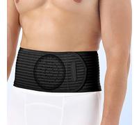 Umbilical Hernia Belt for Men & Women, Abdominal Binder with Breathable Compression Pad, Ventral, Epigastric & Post Surgery Compression Belt(Black,Medium)