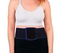 Umbilical Hernia Belt for Men & Women with1 Hernia Compression Pads, Navel Ventral Epigastric Incisional and Belly Button Hernias Surgery Prevention Aid(Black,X-Large)