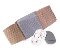 Umbilical Hernia Support for Men Post Surgical Abdominal Binder Umbilical Hernia Belt for Post Stoma Surgery Care for Adults Convex Belly Button for Middle-aged and Old People,L,B