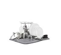 Umbra 1011484-149 UDRY DISHRACK W/Dry MAT Charcoal, 18/8 Stainless Steel