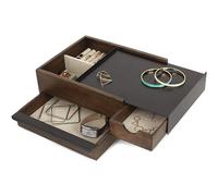 Umbra 290245-048 Stowit Jewelry Box - Black & Walnut