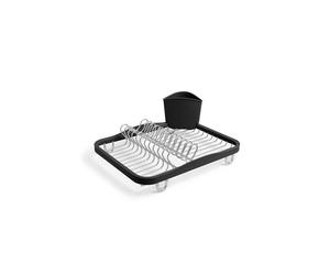 Umbra 330065-744 Sinkin Dish Drying Rack - Black & Smoke
