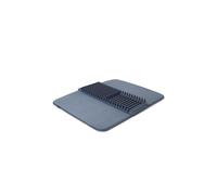 Umbra 330720-1191 24 x 18 in. Udry Dish Drying Rack & Microfiber Dish Mat, Denim