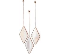 Umbra Dima Mirrors, Trio of Decorative Diamond Shaped Mirrors for Wall - Apartment Décor/Wall Art, Copper, Set of 3,29 x 18 x 1.5 cm