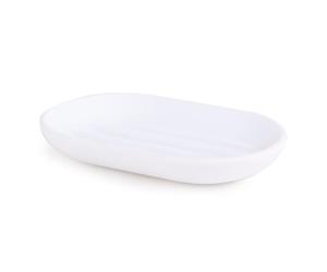 Umbra Bath Touch Soap Dish, Soap Holder, Storage, Soft Touch Dish, Surface White