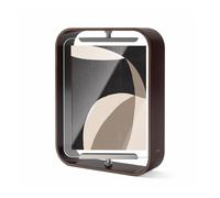 Umbra Bellwood Desk Picture Frame, Rotating Double Sided, 5x7, Walnut | Beech wood, 360 degree pivot, two photo display, portrait or landscape, wipe clean