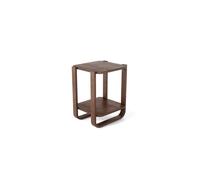 Umbra Bellwood Tiered Side Table with Storage, Aged Walnut