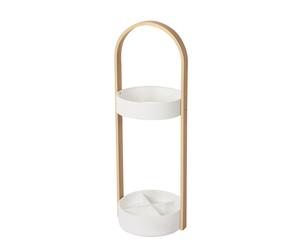 Umbra Bellwood Umbrella Stand 68cm Real Wood Finish Resin Base