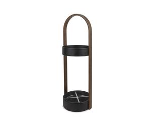 Umbra Bellwood Umbrella Stand 68cm Real Wood Finish Resin Base