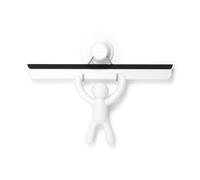 Umbra Buddy Adhesive Shower Squeegee, Window Squeegee with Silicone Blade, White