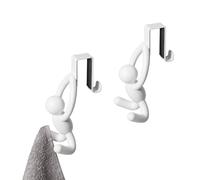 Umbra Buddy Over the Cabinet Hook, Set of 2, White