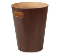 Umbra Cans & Bins Woodrow Waste Basket with Handle Waste Basket Dustbin Espresso