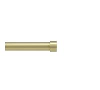 Umbra Cappa, 1” Adjustable Curtain Rod for Windows - 36 to 66” Drapery Rod, Brass
