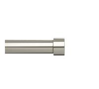 Umbra Cappa 1” Adjustable Double Curtain Rod for Windows - 36"-66”, 91-168 cm, Drapery Rod, Nickel