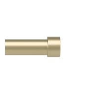 Umbra Cappa 1” Adjustable Double Curtain Windows - 66"-120", 168-305 cm, Drapery Rod, Gold