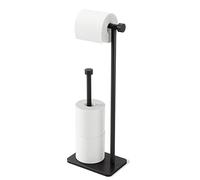 Umbra Cappa Toilet Paper Stand with Reserve, Free-Standing Storage Solution for Bathroom, Black