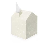 Umbra Casa Tissue Box Cover, Holder for Square Boutique Boxes, Ocean Sand | Easy wipe clean, fits standard cube, bathroom and bedroom, low carbon footprint
