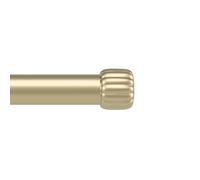 Umbra Cleo Curtain 1" Rod for Window Drapery, Adjustable Length 36" to 66", Set Includes Finials and Mounting Hardware, Gold