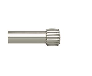 Umbra Cleo Curtain 1" Rod for Window Drapery, Adjustable Length 36" to 66", Set Includes Finials and Mounting Hardware, Nickel
