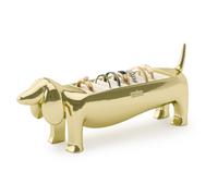 Umbra Dachsie Ring Holder - Gift for Weiner Dog Dachshund Doxie Lover - Jewelry Storage Brass