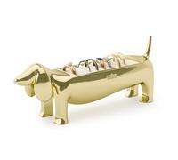 Umbra Dachsie Ring Holder - Gift for Weiner Dog Dachshund Doxie Lover - Jewelry Storage, Brass
